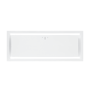 Biały okap podszafkowy Ciarko Design.